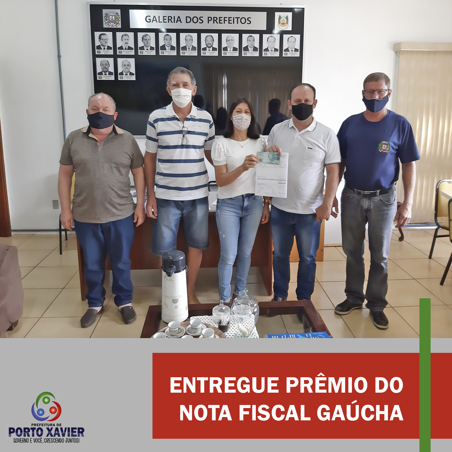 ENTREGUE O PRÊMIO DO PROGRAMA NOTA FISCAL GAÚCHA
